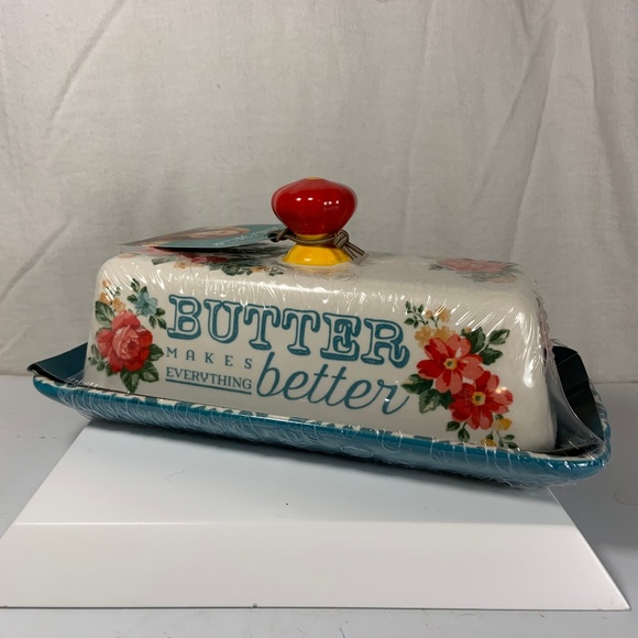 The Pioneer Woman Other - Pioneer Woman Floral Butter Dish Makes Better New